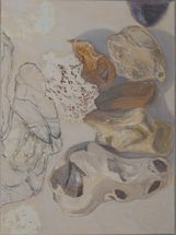 Still Life 129, 2020, oil and charcoal on linen, 40 x 30 cm