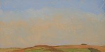 The Cotswolds, Looking South 2, 2018, 20.5 x 41 cm, oil on wood