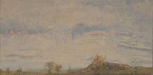 The Peak District, 2019, oil on wood, 20.5 x 41 cm