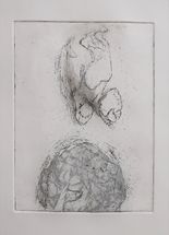 Untitled, 2020, etching and watercolour, 20 x 15 cm