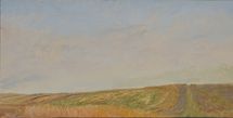 Wiltshire, October, 2020, 20.5 x 41 cm, oil on wood