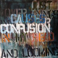confusion, 2013, 100x100x3.5cm, mixed media on canvas