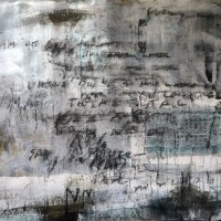 codeword,76.5x101x1.6cm, mixed media on canvas, 2014