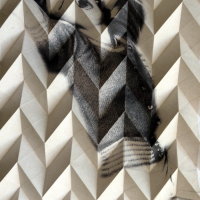 green woman (b+w), 26x18x1.5cm, folded print on paper, 2014