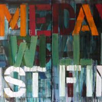 heres hoping, 2013, dyptich, 100x200x3.6cm, mixed media on canvas