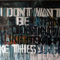 how it is,101x153x1.6cm, diptych,acrylic on canvas, 2014