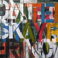 maybe later, 91x152x3.6cm, mixed media on canvas, 2014