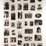'Meet the Ancestors', wall-hanging. Gum-arabic prints on cotton calico.