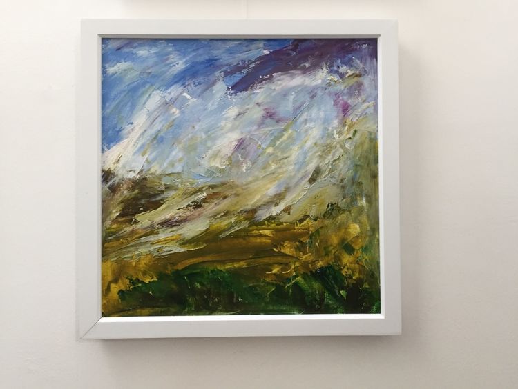 The Wind Touches Clouds and Grass
