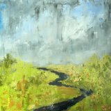 Meandering River- Rain Clouds