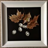 Autumn Leaves with Quail's Eggs