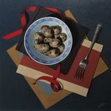 Quail's Eggs with Fork
