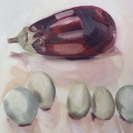 Aubergine and Duck Eggs