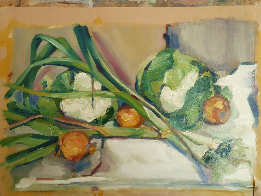 Completed painting