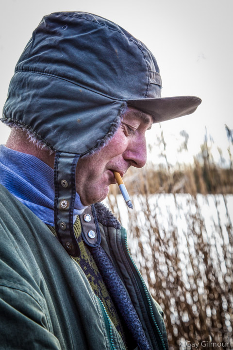 Fisherman at Cotswold Water Park
