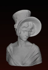 B082 Donna con capellino 1900
