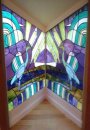 Heron Stained Glass Windows