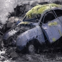 Blue Saab Two Stroke