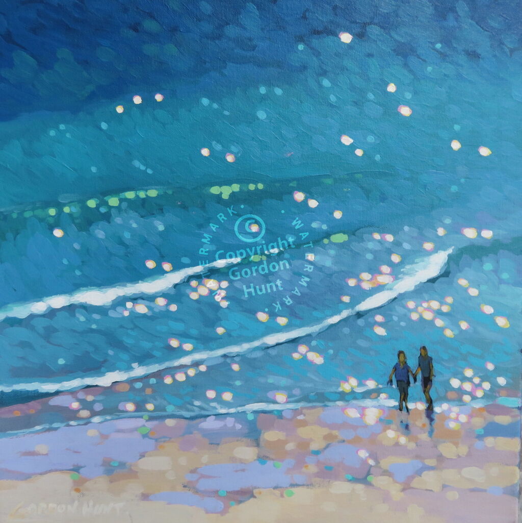 Holiday paddle in the sea. Gordon Hunt
