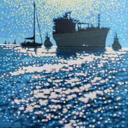 Leisure boats and working boats. Gordon Hunt