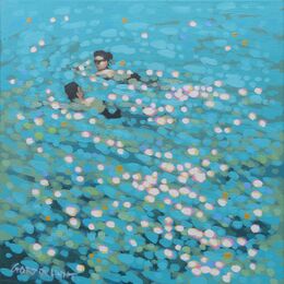 Swim study. 30 x 30cm. Gordon Hunt Swim study