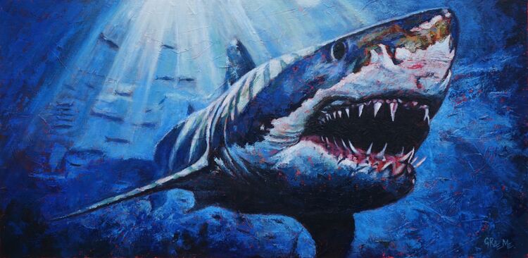 ‘Feargal 2’ acrylics on large stretched canvas 100cm x 50cm. ***SOLD*** limited edition prints available