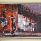 "Free Wheelin" (£550 in handmade frame) Prints available.