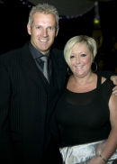 Peter Moores with wife Karen Moores