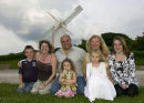 Family at Jack and Jill Windmills