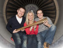 Susan Dando with Dick and Dom