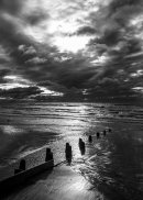 Moody Rustington Morning (b&w)