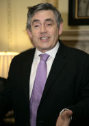 Gordon Brown at Downing Street