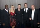 Chris Ellison with stars from The Bill