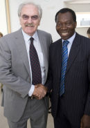 Des Lynam with Ambrose Harcourt