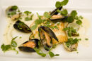 Pan Roasted Turbot with Mussels and Clams prepared by Executive Chef at the Grand Hotel Alan White