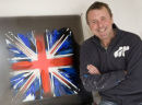Phil Tufnell With His Latest Work at JAG
