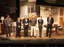 Peter James on stage at Theatre Royal