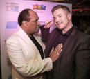 Ray Lewis from The Drifters with Dave Hill from E3 Group