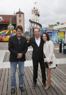 Mike Read with Peter and Lara James
