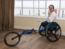 Lizzie Williams wheelchair for Olympics in Worthing Pier Southern Pavilion