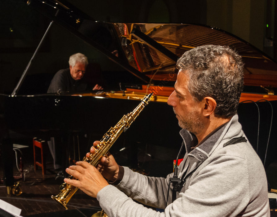 HCMF 2019 - Heiner Gobbels piano, Gianni Gebbia saxophone