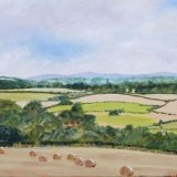 Distant Clee Hills Over Worcesteshire Countyside