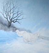 2. A basic tree shape is added to balance the composition.