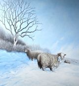 ' DRIFT ' acrylic on wooden panel 42 x 39 x 2 ins 166 x 99 x 5 cms