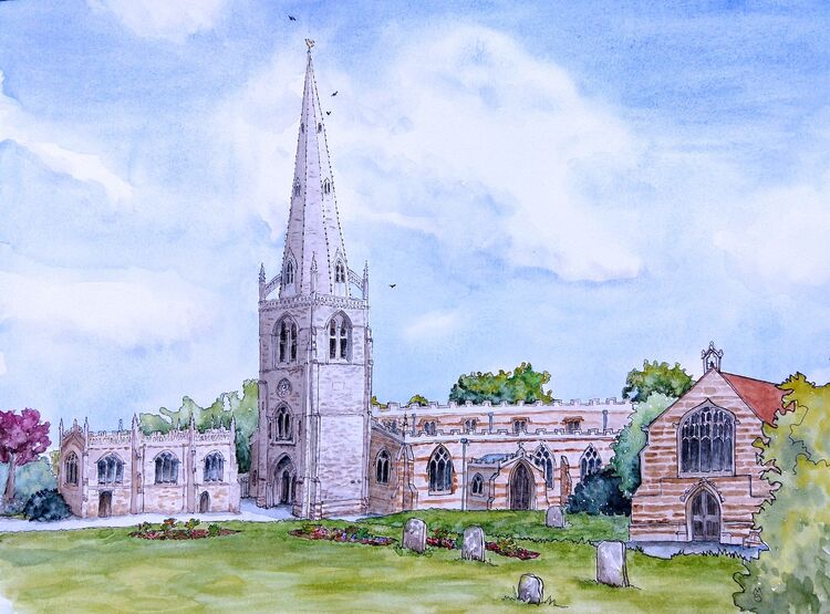 St Mary's, grammar school & Bede house.