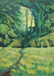 In the back field. Oil