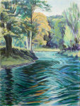 The Swirling Esk. Oil