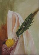 Praying with Lulav and Etrog.