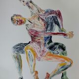 Entrancing, Monotype, 69x88cm, framed