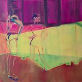 Spotlight, 100x100cm oil on linen canvas